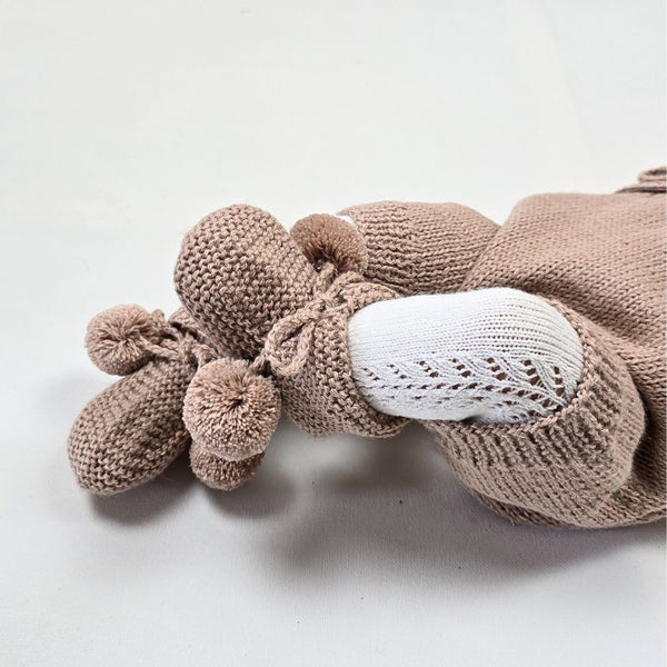 KIP 'Baby Alpaca' Booties - Dusty Blush