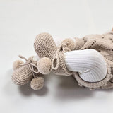 KIP 'Baby Alpaca' Booties - Linen (TWO SIZES LEFT)