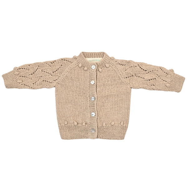 ETIENNE 'Baby Alpaca' Raglan Cardigan - Linen