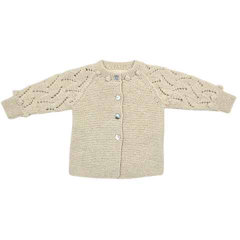 ETIENNE 'Baby Alpaca' Classic Cardigan - Cloud
