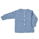 ETIENNE 'Baby Alpaca' Classic Cardigan - Powder Blue
