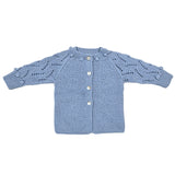 ETIENNE 'Baby Alpaca' Classic Cardigan - Powder Blue