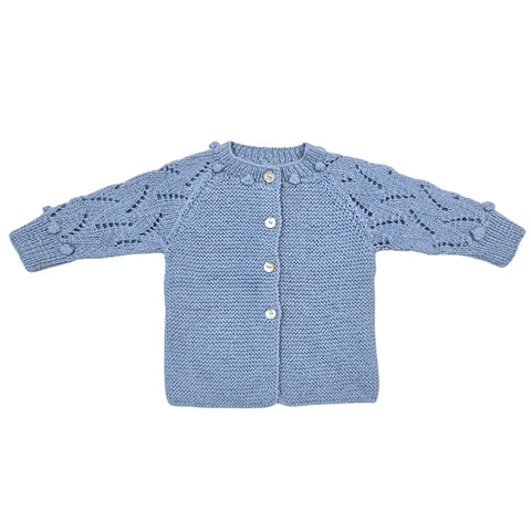 ETIENNE 'Baby Alpaca' Classic Cardigan - Powder Blue