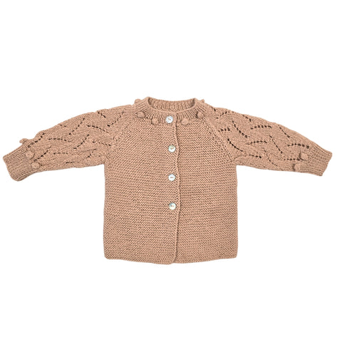 ETIENNE 'Baby Alpaca' Classic Cardigan - Dusty Blush