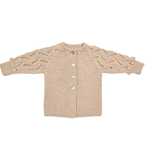 ETIENNE 'Baby Alpaca' Classic Cardigan - Linen
