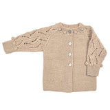 ETIENNE 'Baby Alpaca' Classic Cardigan - Linen