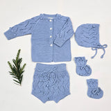 ETIENNE 'Baby Alpaca' Classic Cardigan - Powder Blue