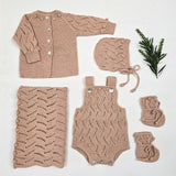 ETIENNE 'Baby Alpaca' Classic Cardigan - Dusty Blush