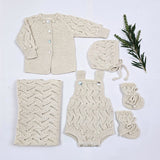 ETIENNE 'Baby Alpaca' Classic Cardigan - Cloud