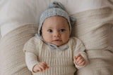 MAXIMUS 'Baby Alpaca' Bonnet - Powder Blue & Cloud