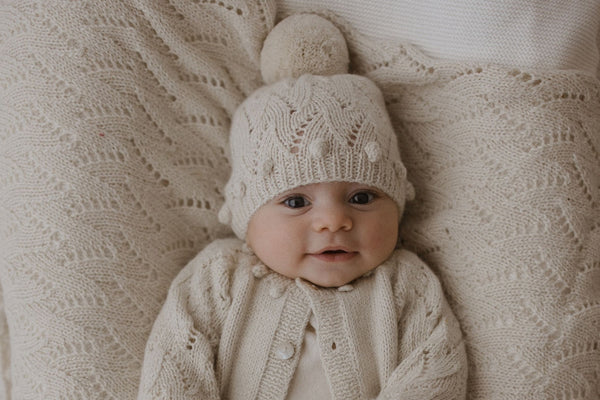 ETIENNE 'Baby Alpaca' Hat - Cloud