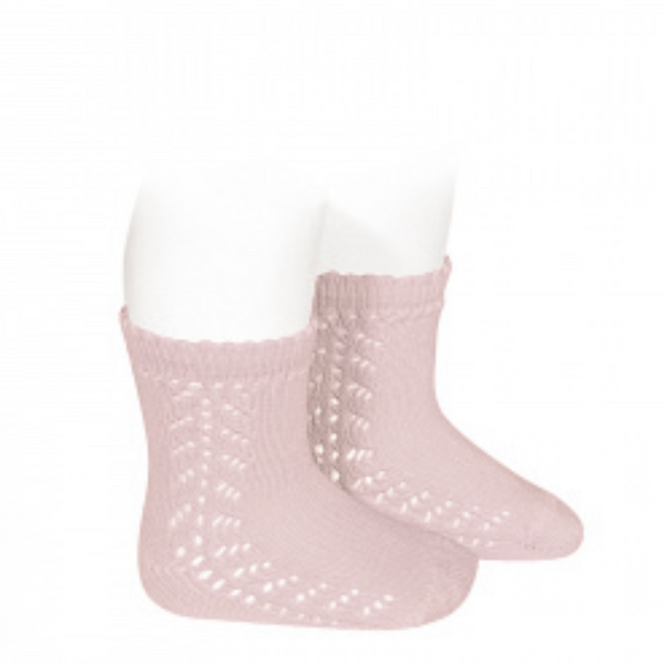 CONDOR SOCKS - Side Lace Short in POWDER PINK (674)