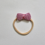 SERAPHINA ' Sparkly' Hairband - Mini / Various Pink Shades