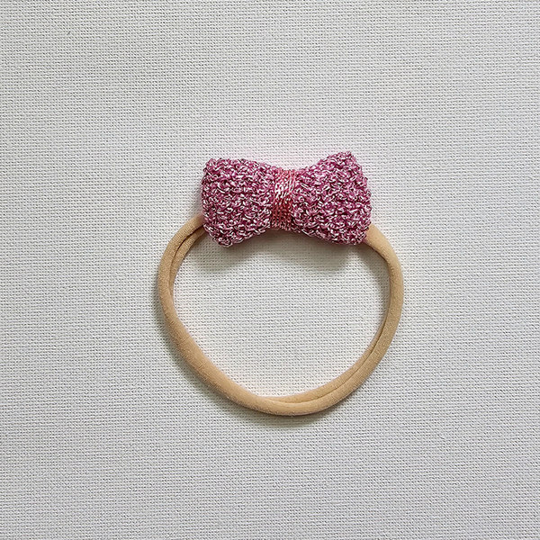 SERAPHINA 'Sparkly' Metallic Hairband - Small / Various Pink Shades