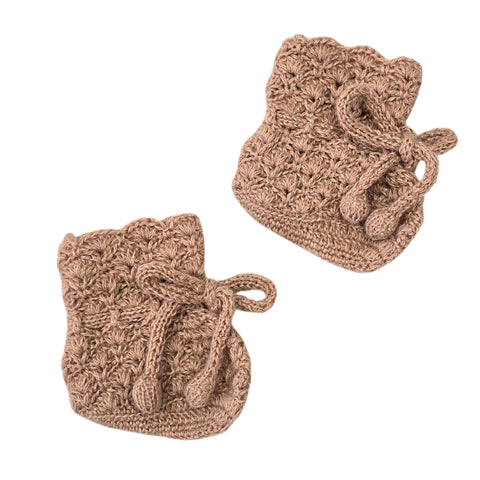 MARISOL 'Baby Alpaca' Booties - Dusty Blush (TWO SIZES LEFT)