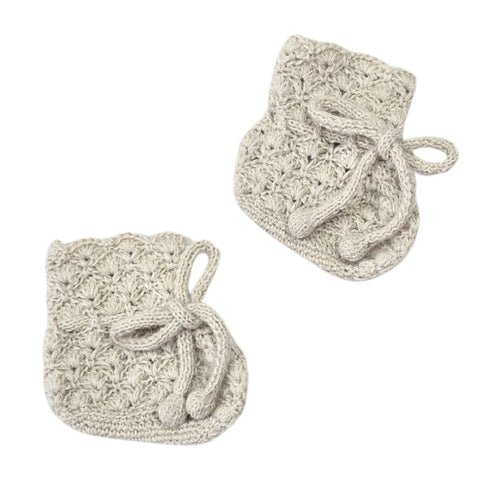 MARISOL 'Baby Alpaca' Booties - Cloud