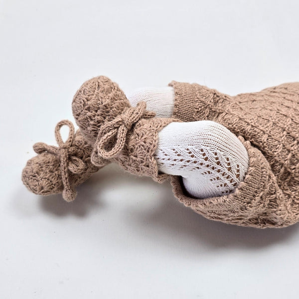 MARISOL 'Baby Alpaca' Booties - Dusty Blush (TWO SIZES LEFT)