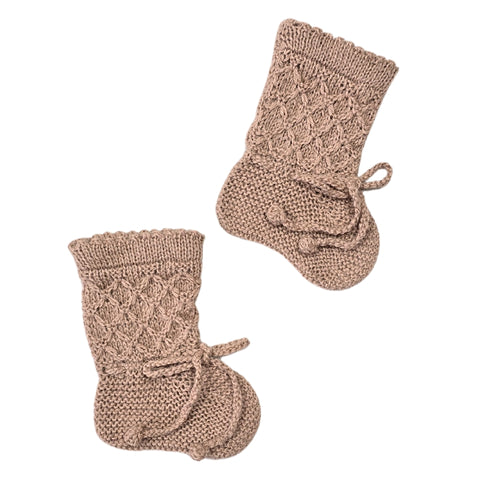 OTTILE 'Baby Alpaca' Booties - Dusty Blush
