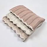 HEIRLOOM LACE 'Baby Alpaca' Blanket - Dusty Blush