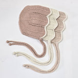 HEIRLOOM LACE 'Baby Alpaca' Bonnet - Dusty Blush