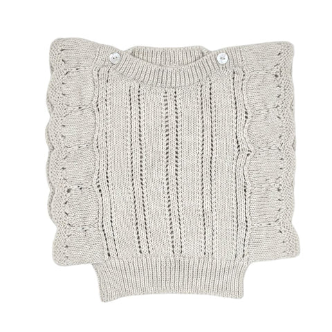 CAMILLE 'Baby Alpaca' Vest - Cloud
