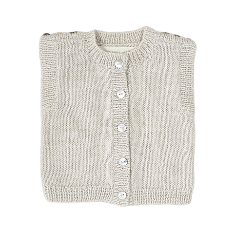 BILLIE 'Baby Alpaca' Vest - Cloud
