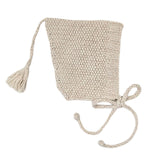 MAXIMUS 'Baby Alpaca' Bonnet - Linen & Cloud