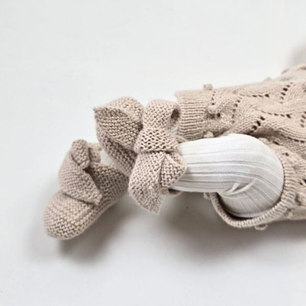 CLARA 'Baby Alpaca' Booties - Linen