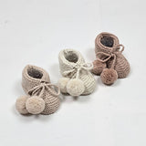 KIP 'Baby Alpaca' Booties - Linen (TWO SIZES LEFT)