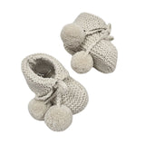 KIP 'Baby Alpaca' Booties - Cloud