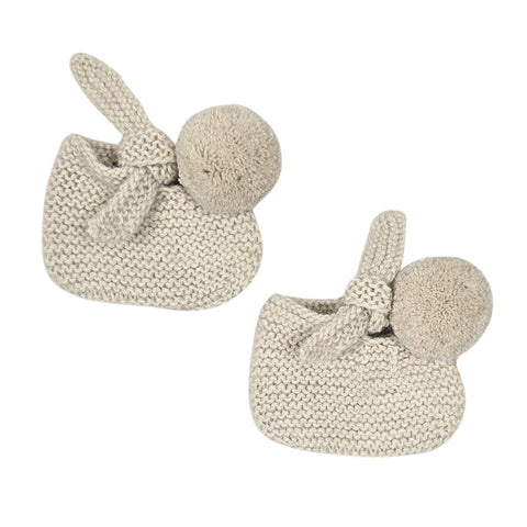 ARLO Pom 'Baby Alpaca' Booties - Cloud