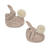 ARLO Pom 'Baby Alpaca' Booties - Dusty Blush & Cloud