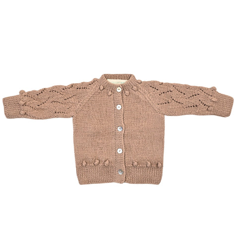 ETIENNE 'Baby Alpaca' Raglan Cardigan - Dusty Blush