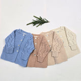 ETIENNE 'Baby Alpaca' Classic Cardigan - Powder Blue