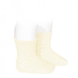 CONDOR SOCKS - Side Lace Short in IVORY (303)