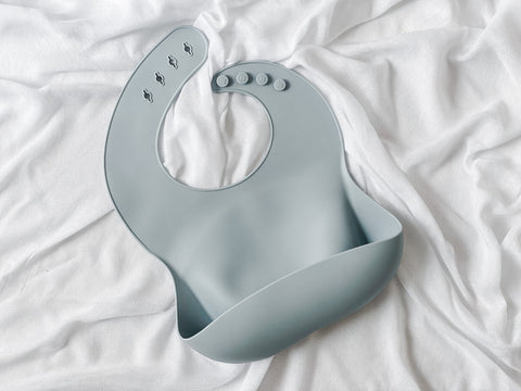 Silicone Bib - Powder Blue (LAST ONE)