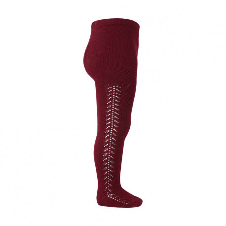 CONDOR TIGHTS - Side Lace in BURGUNDY (572) [NEW SHADE]