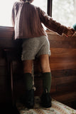 CONDOR SOCKS - Ribbed Knee-High in FOREST (761)