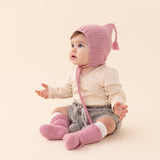 PEARL Baby 'Alpaca' Booties - Solid Blush Pink