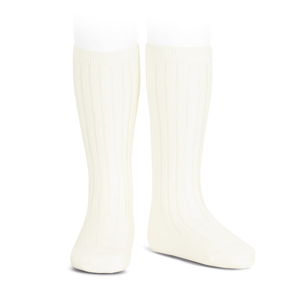 CONDOR SOCKS - Ribbed Knee-High in IVORY (303)