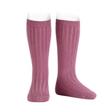 CONDOR SOCKS - Ribbed Knee-High in CASSIS (669)