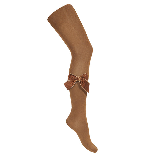 CONDOR TIGHTS - Velvet Bow in TOFFEE (807)