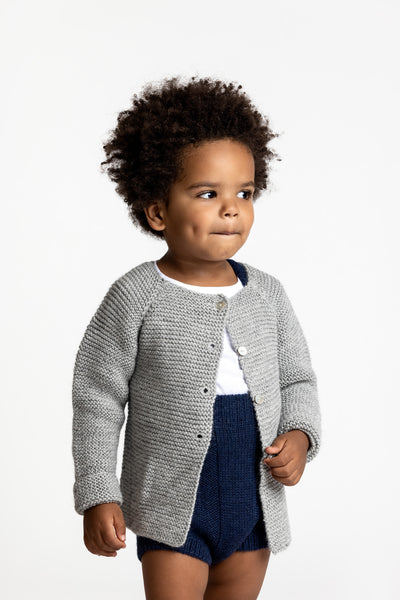 CLEMENTINE 'Alpaca' Cardigan - Silver