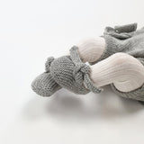 GET KNOTTED 'Alpaca' Baby Booties - Silver