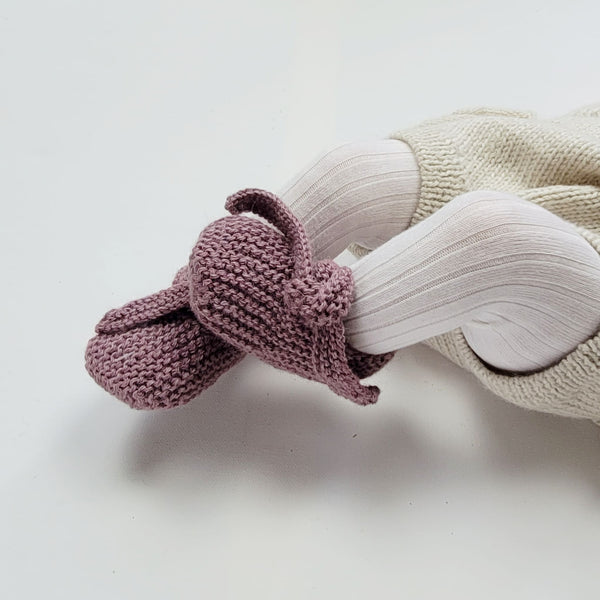 GET KNOTTED 'Alpaca' Baby Booties - Periwinkle
