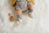 GET KNOTTED 'Alpaca' Baby Booties - Silver