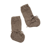 PEARL Baby 'Alpaca' Booties - Solid Latte